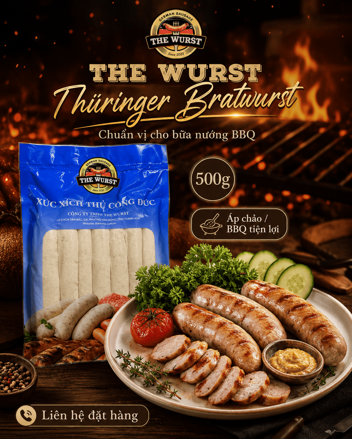 The Wurst Thüringer Bratwurst 500g